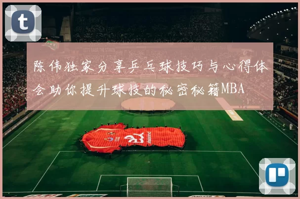 陈伟独家分享乒乓球技巧与心得体会助你提升球技的秘密秘籍MBA